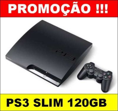 SUPER PROMOO!PS3 Slim 160GB + 2 cont. dualshock3 R$ 749