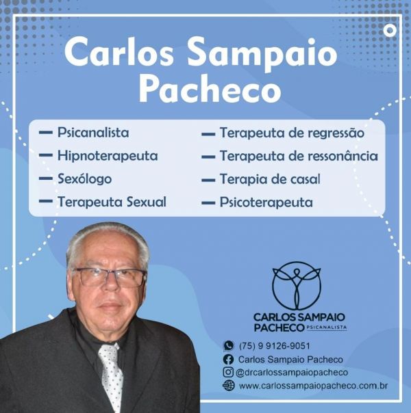PSICOTERAPUETA CARLOS SAMPAIO PACHECO 75 991269051whatsapp