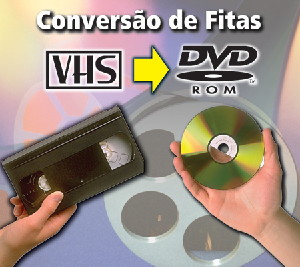 Limpeza e Converso de Fitas VHS, VHS  C e Mine VHS.