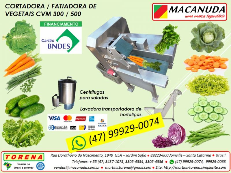 Cortador de legumes industrial automtico, marca Macanuda