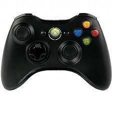 Controle Xbox 360 Sem Fio Preto 