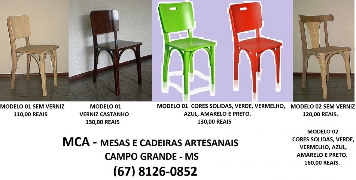 MCA - mesas e cadeiras artesanais
