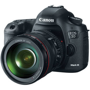 Canon EOS 5D Mark III DSLR Camera com lente 