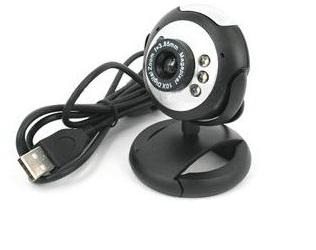 Webcam Com Viso Noturna Led E Microfone Embutido 20 Mp