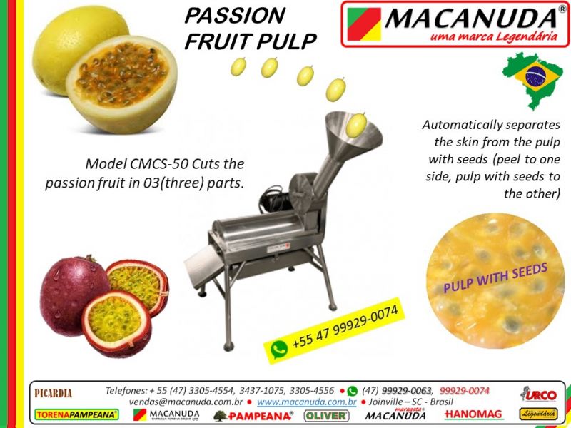Brazil, stainless steel passion fruit juice extraction machine