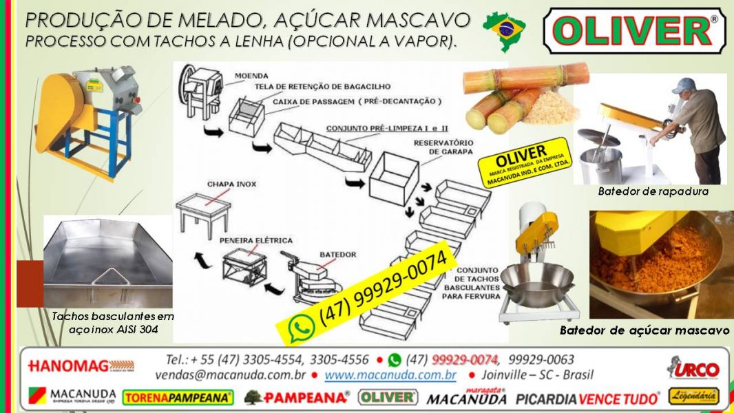 Agroindstria de Acar Mascavo e Melado MQUINAS OLIVER BY MACANUDA