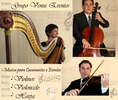Musicos para Casamentos RJ Violinos Harpa