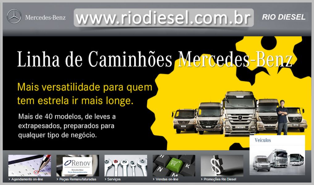 Rio Diesel - Caminhes Mercedes-Benz, nibus, Sprinter, Peas e Pneus