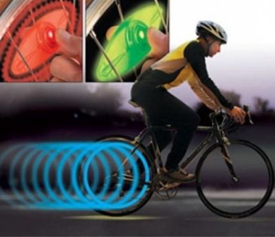 Lanamento/LED de segurana para bicicletas, Motos - 3 cores azul, verde e vermelho
