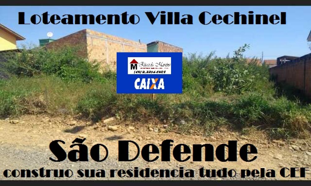 Terreno a venda Loteamento Villa Cechinel So Defende Cricima
