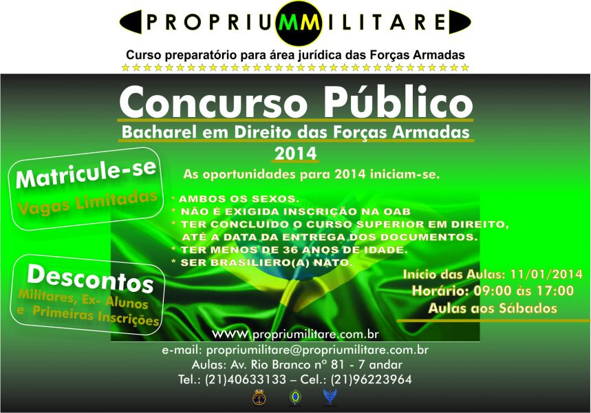 Curso Proprium Militare - Nova Turma 2014