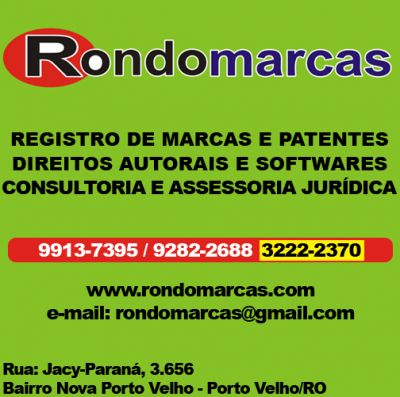 ESCRITRIO RONDOMARCAS - REGISTROS DE MARCAS, PATENTES E DIREITOS AUTORAIS