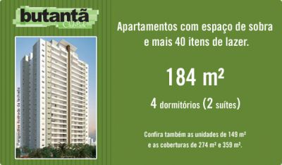Apartamento Club Park Butantã 184m² - 4 dormitórios (2 suítes) R$982.000