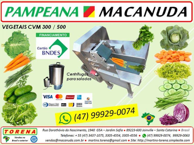Pampeana Macanuda a máquina Industrial de cortar vegetais