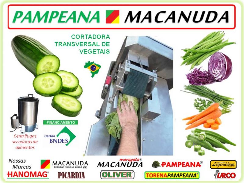 Pampeana Macanuda a máquina profissional para hortaliças minimamente processadas