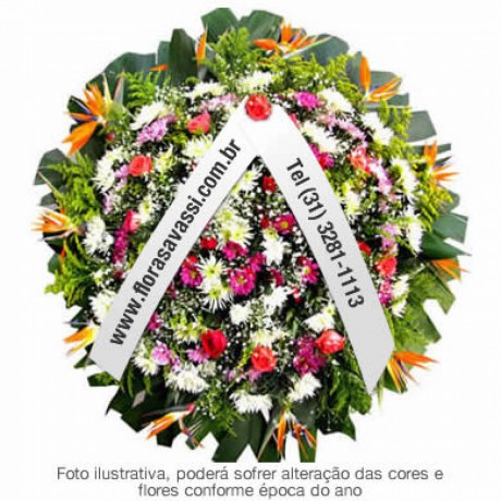 Coroa de Flores Sabará floricultura entrega coroas velório cemitério Sabará MG