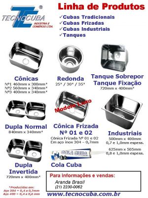Cubas Industriais e Residenciais - Tecnocuba