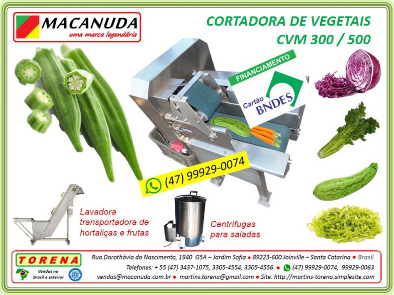 Cortar quiabo máquina profissional marca Macanuda