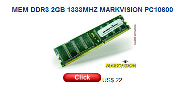 MEM DDR2 1GB 800MHZ MARKVISION PC6400