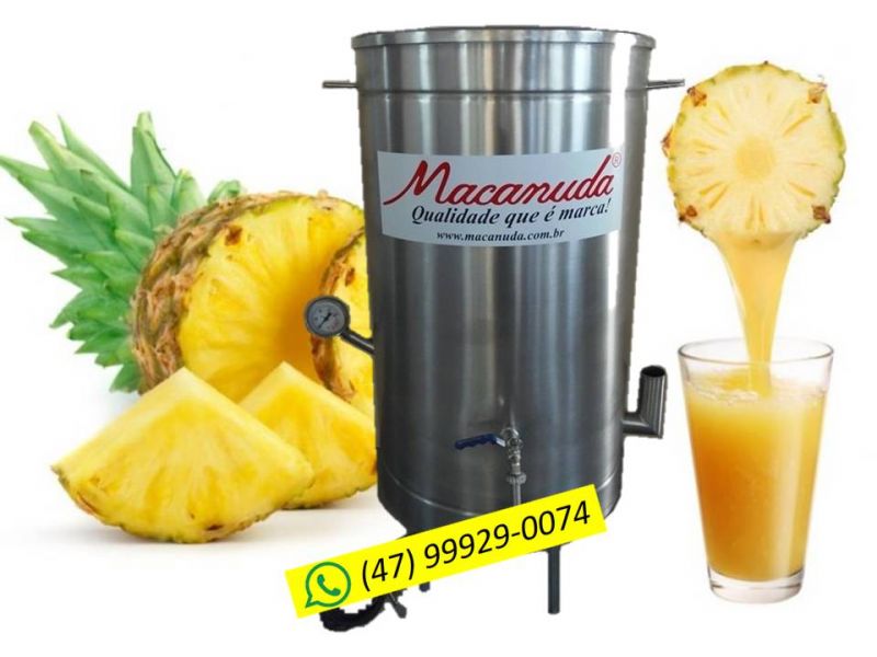 Extratora de suco de abacaxi e outras frutas marca Macanuda