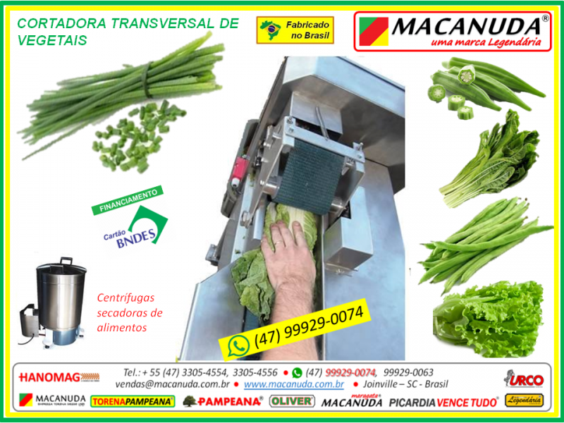 Indústrias de Conservas, Máquina de cortar tempero verde MACANUDA