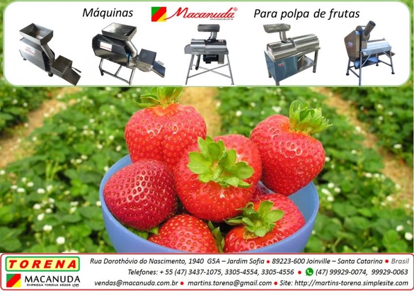 Despolpar frutas a Macanuda fabrica máquinas