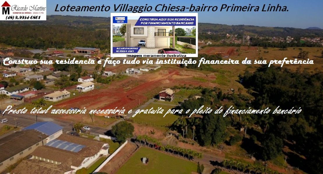 Terreno a venda Primeira Linha Cricima Villaggio Chiesa
