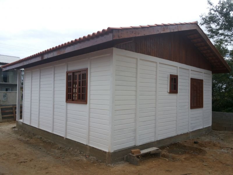 Kit de casa pré fabricada em Placas de Concreto com 50,44 m2 (2 quartos) R$19.500,00
