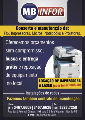 Conserto de fax, impressoras e micros