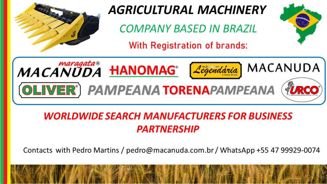 Soybean Planting Machine, Company From Brazil Seeks Business