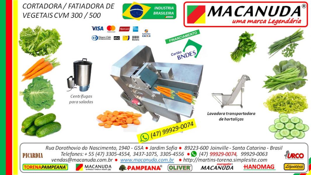 Máquinas para Hortaliças minimamente processadas vendas no Paraná
