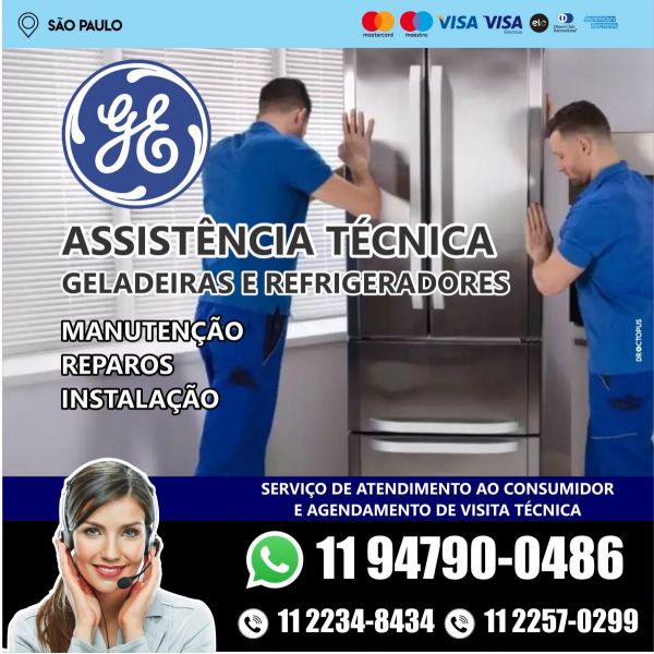 Conserto em Refrigerador GE - Vila Madalena