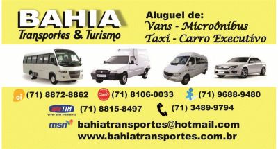 Bahia Transportes - Van salvador aluguel (71)34899794