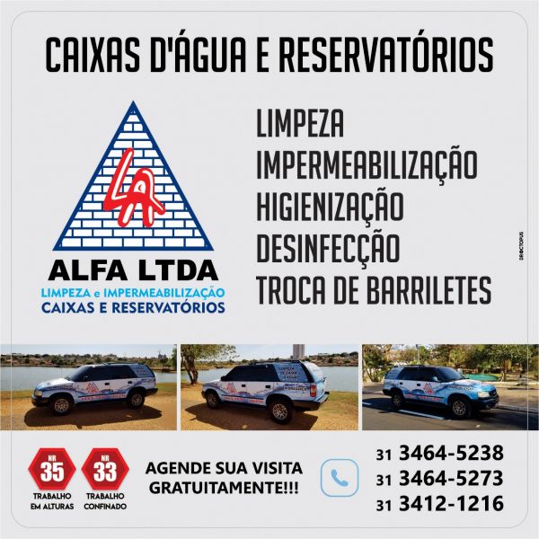 Desinfecção Reservatório - Minas Brasil