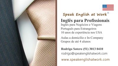 Aulas de Ingles para Profissionais em Porto Alegre e Canoas