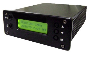 Transmissor de FM com Potência Ajustável (0 à 10 Watts) - Som Estéreo, Circuito PLL, Mixer e Entrada