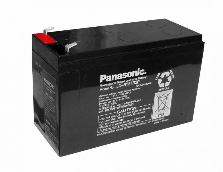 Bateria Recarregável Panasonic 12V/7,2 Ah  