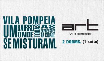 Apartamento Art Pompeia 65 m² 2 dorms 1 vaga R$543.000,00