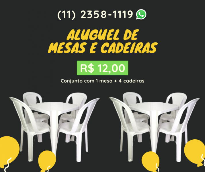 Ronabe Festas e Eventos - Aluguel de Mesas e Cadeiras em Guarulhos - Aluguel de Brinquedos e Decorao em Geral