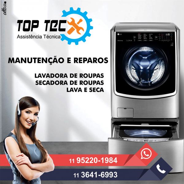 Máquina de lavar roupas LG ou Samsung assistência técnica