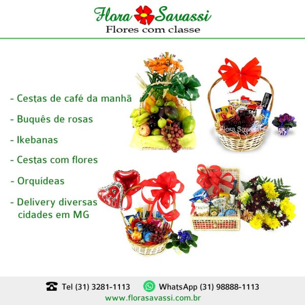  Flora, Flores, Floricultura Arranjos Belo Horizonte, Cesta de flores entregas de BH e Nova Lima MG