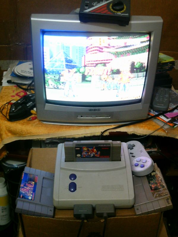 Super Nintendo Baby, 2 Controles, Cabo A/V e Fonte, 3 Fitas, Usado